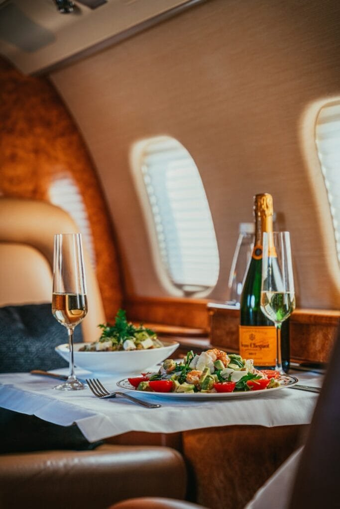 Photo by Oskar Kadaksoo a table with food and wine